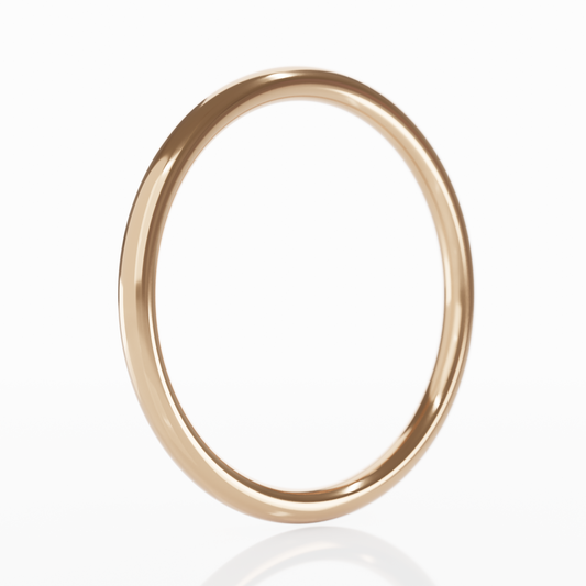 10k Pure Gold Stacking Ring (Rose Gold)-0